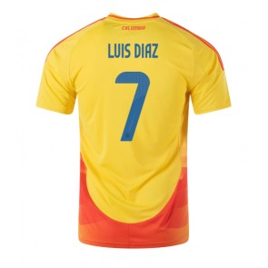 Kolumbija Luis Diaz #7 Domaci Dres Copa America 2024 Kratak Rukavima